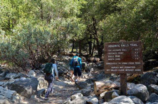 Yosemite-upper-falls-trail-sign