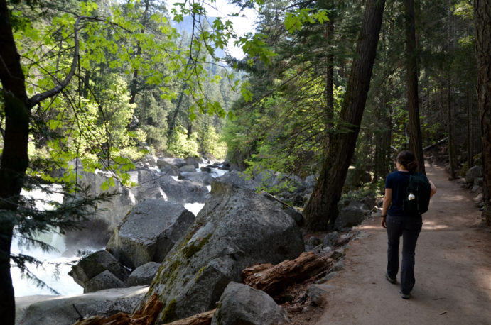 Yosemite-vernall-falls-trail-pauline